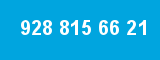 928 815 66 21 928 815 66 21